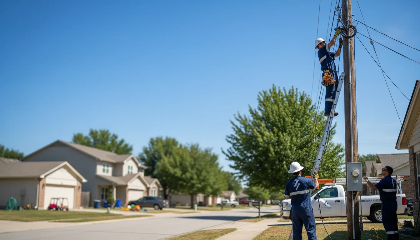 Residential electrician providing installation services in Pine Bluff, AR